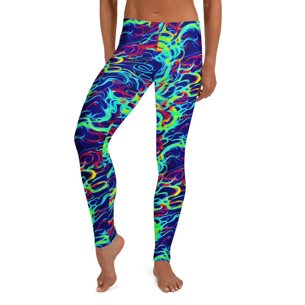Afterdark Wave on Leggings — Front