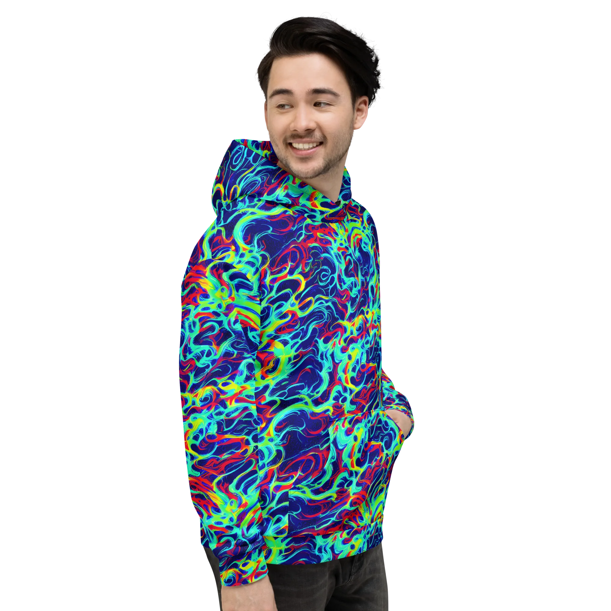 Afterdark Wave on Hoodie — Right