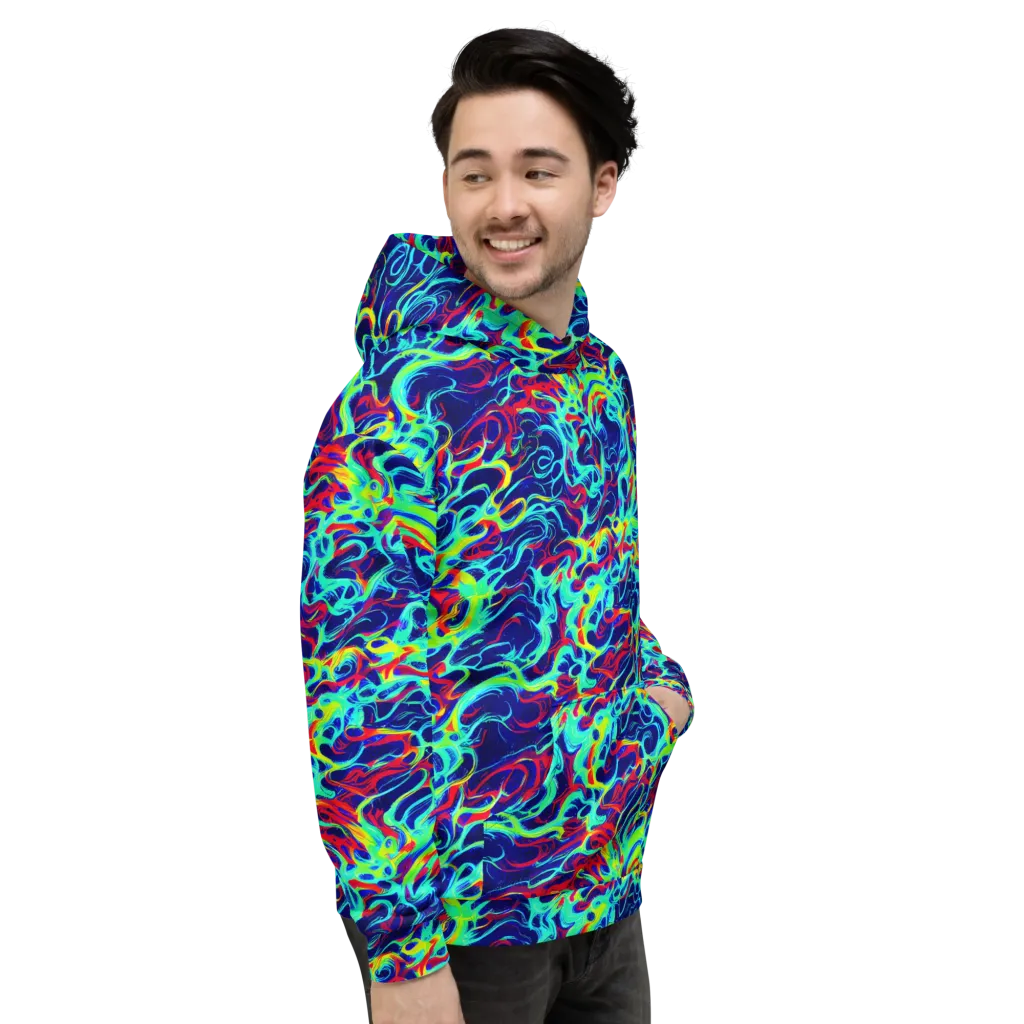 Afterdark Wave on Hoodie — Right