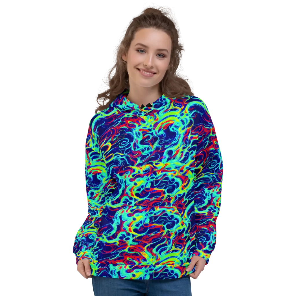 Afterdark Wave on Hoodie — Front