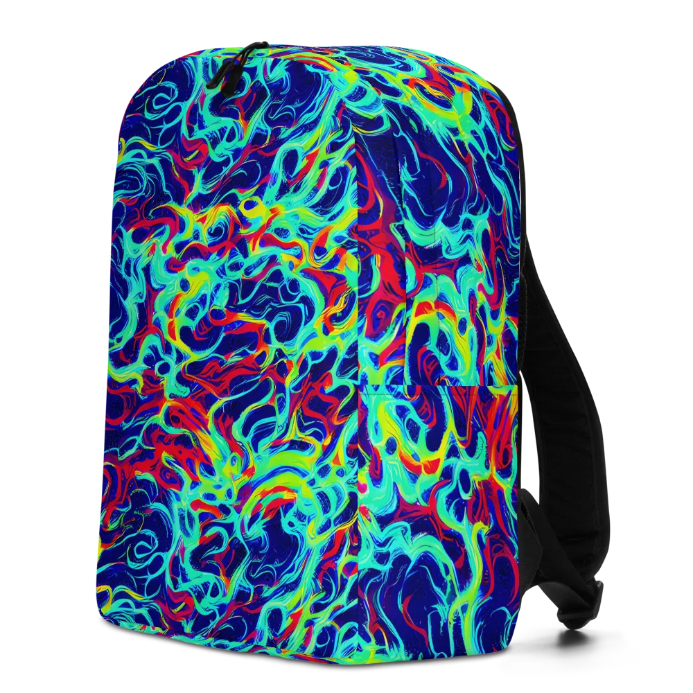 Afterdark Wave on Minimalist Backpack — Left