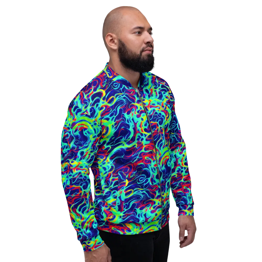Afterdark Wave on Bomber Jacket — Right
