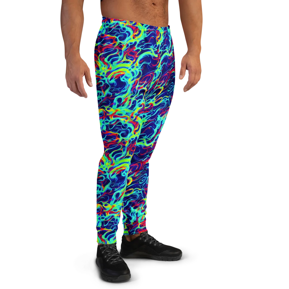 Afterdark Wave on Men's Joggers — Right