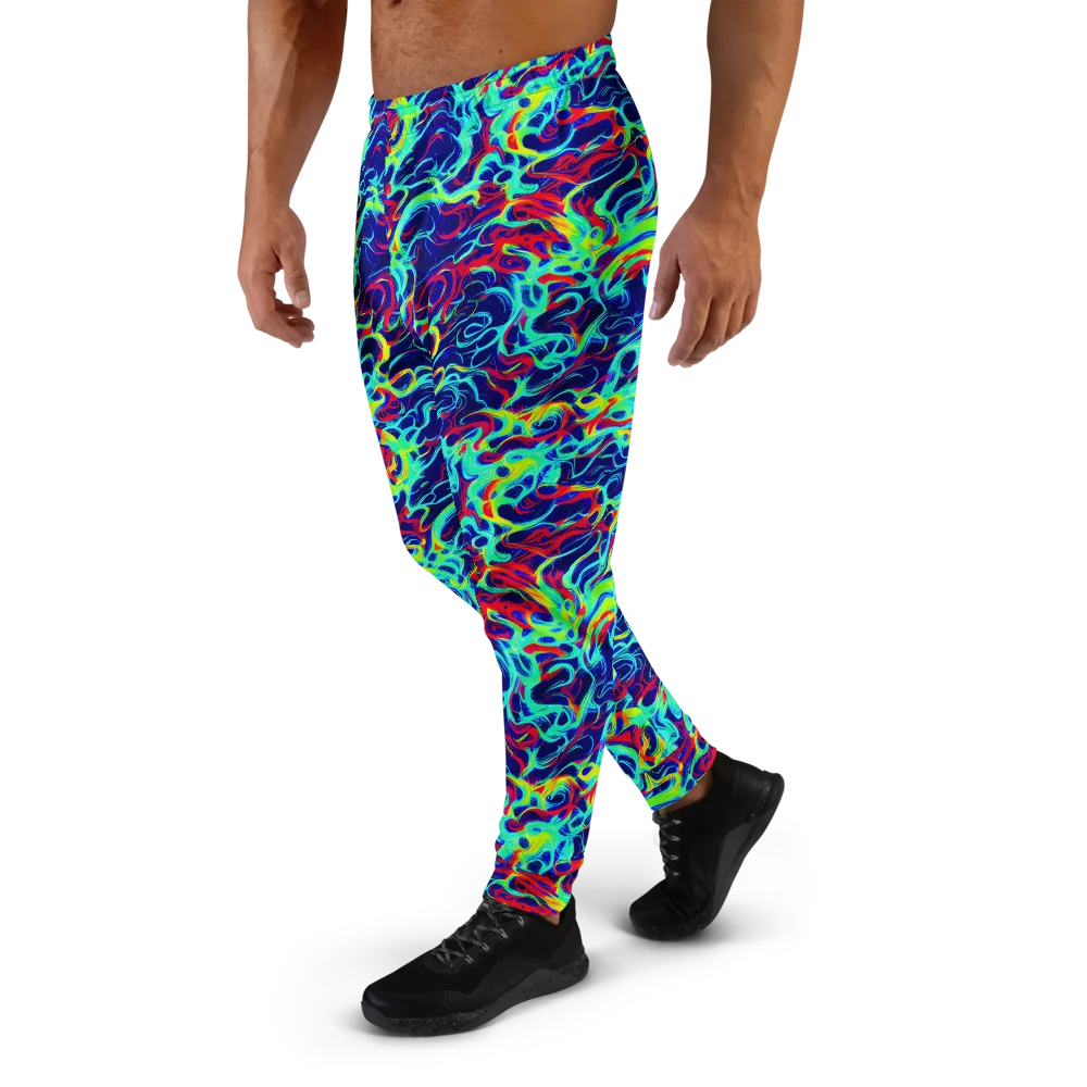 Afterdark Wave on Men's Joggers — Left