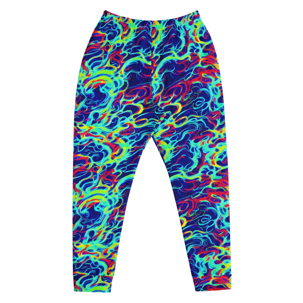Afterdark Wave on Men's Joggers — Front