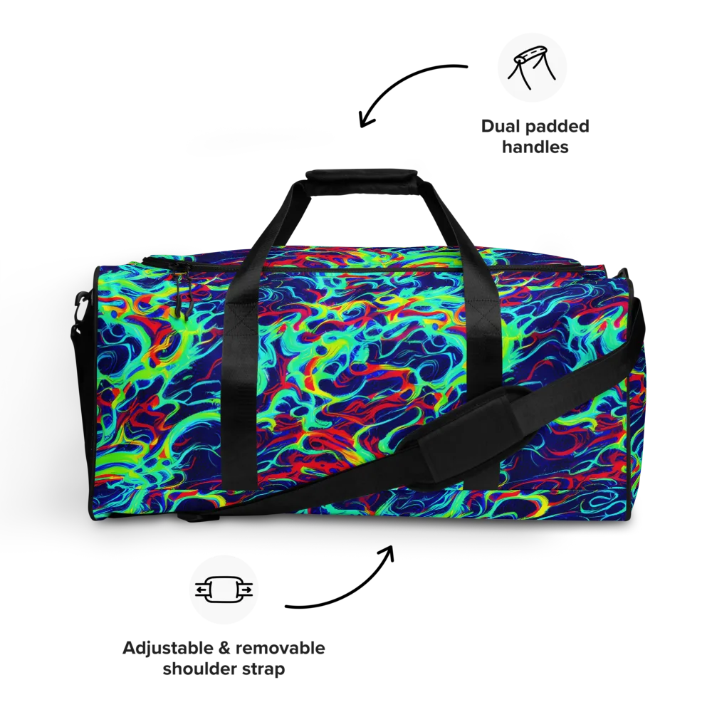 Afterdark Wave on Duffle Bag — Front