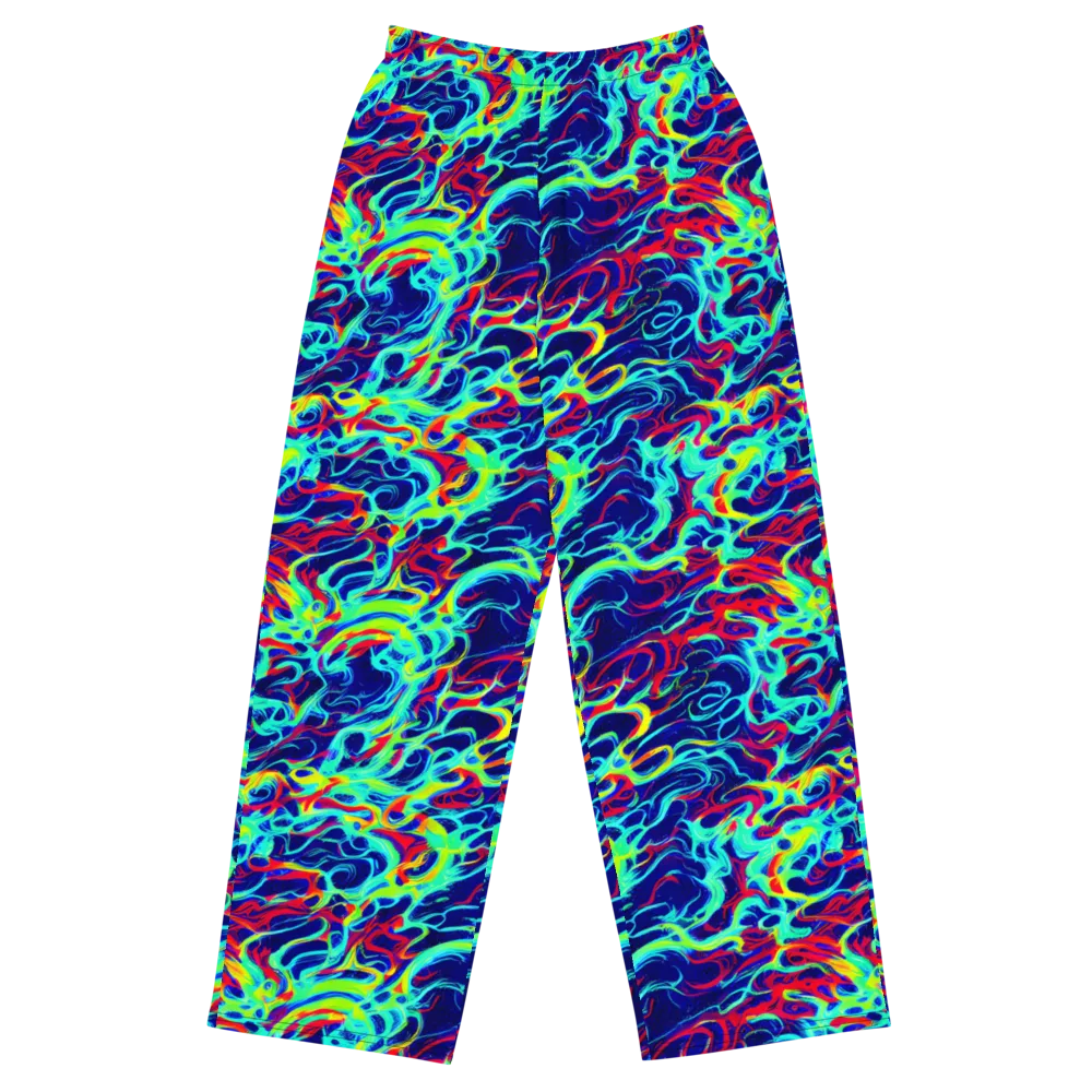 Afterdark Wave on Wide-Leg Pants — Front