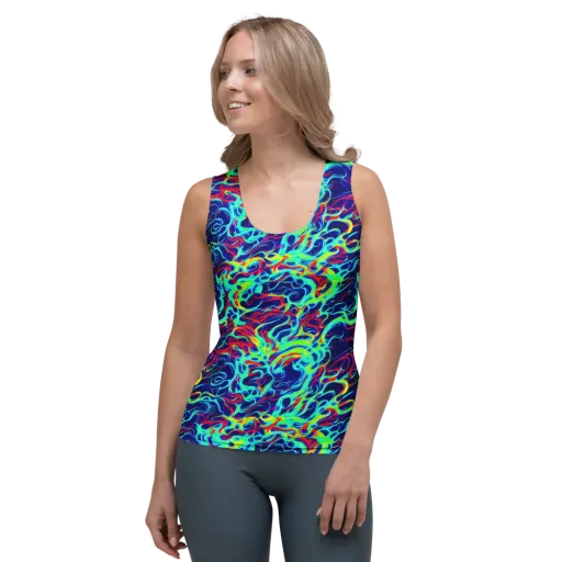 Afterdark Wave on a Women's Tank Top