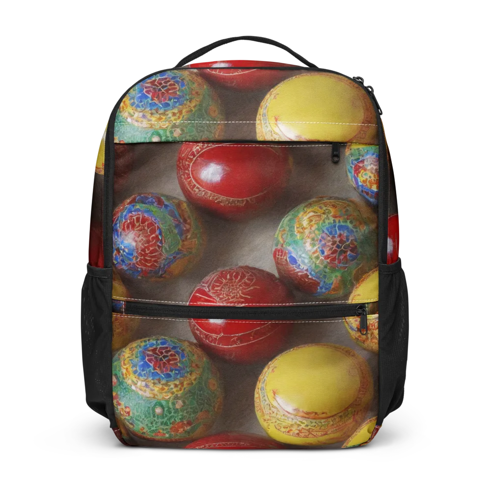 Carnival Baubles on Utility Backpack — Front