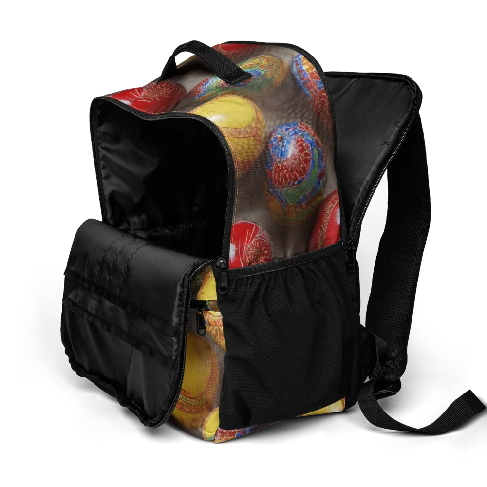 Carnival Baubles on Utility Backpack — Product details 2