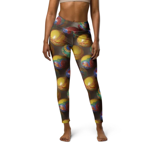 Carnival Baubles on a Yoga Leggings