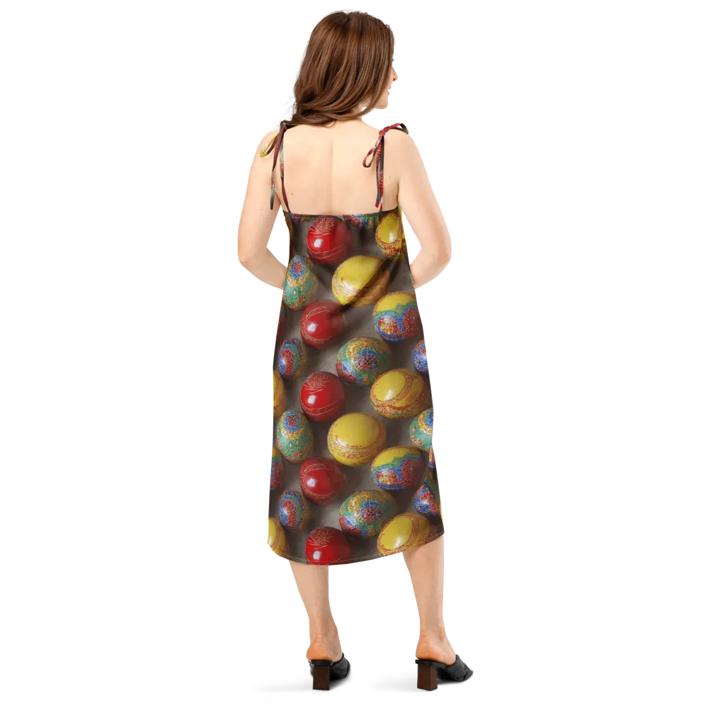 Carnival Baubles on Slip Dress — Back