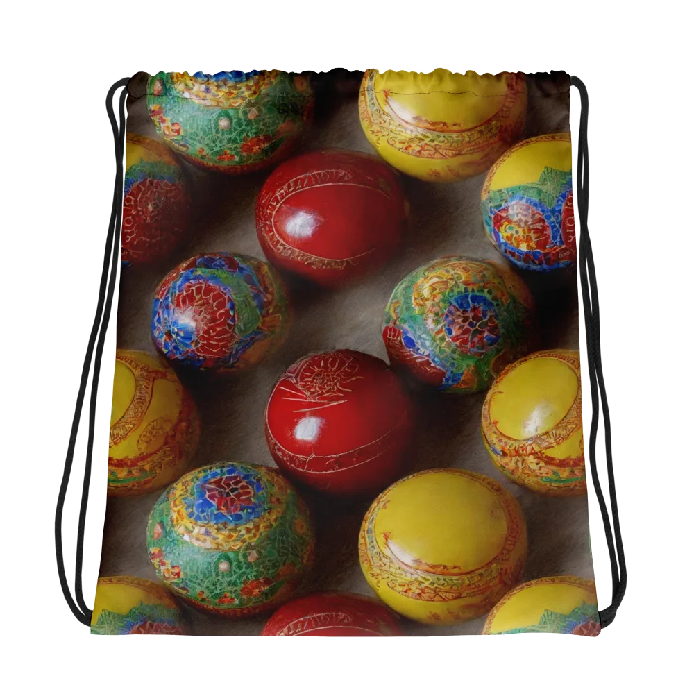 Carnival Baubles on Drawstring Bag — Photo