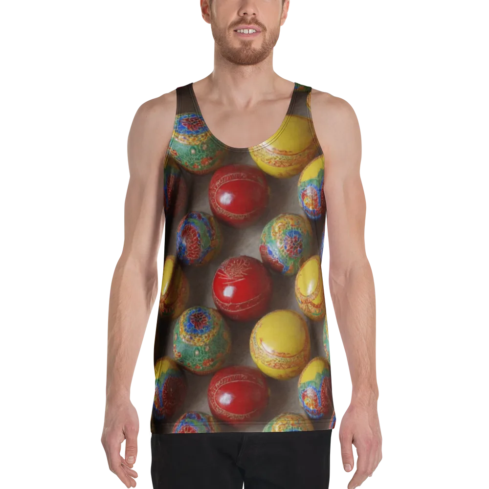 Carnival Baubles on Men's Tank Top — Front