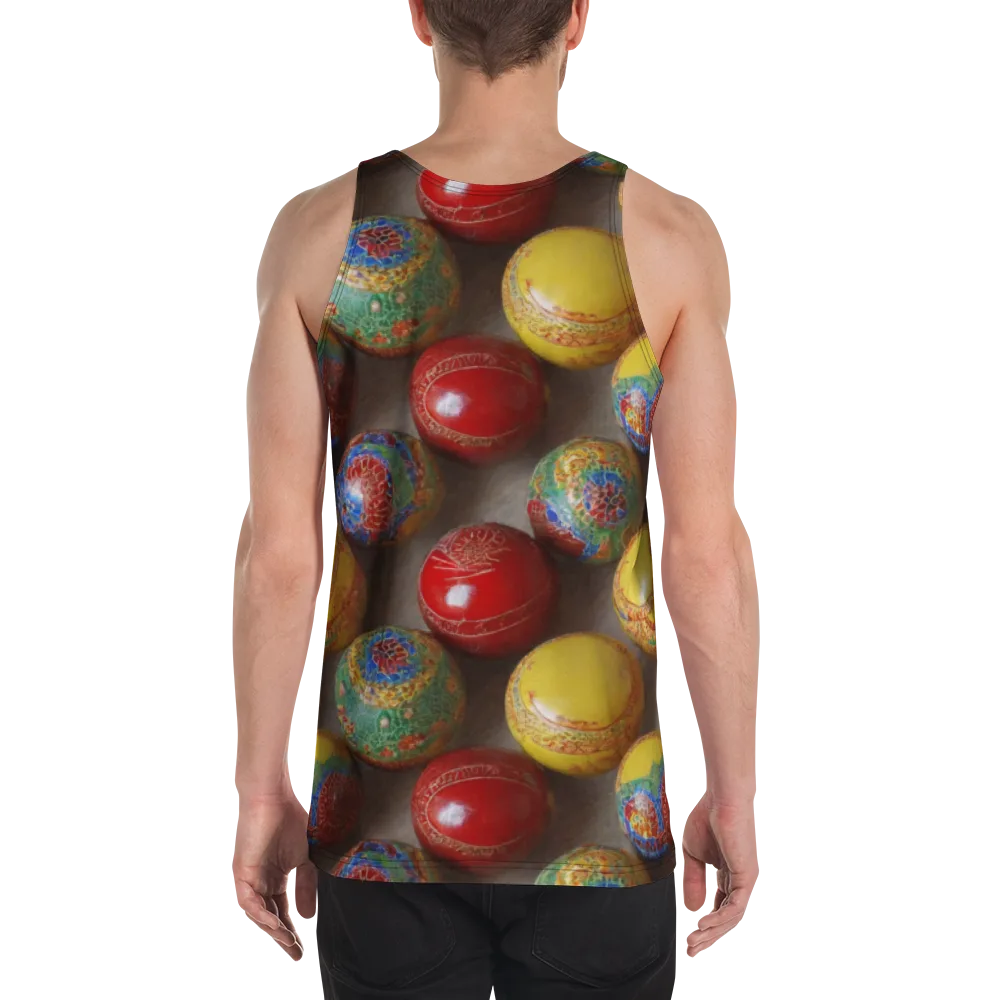 Carnival Baubles on Men's Tank Top — Back