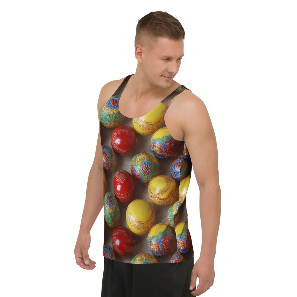 Carnival Baubles on Men's Tank Top — Left Front