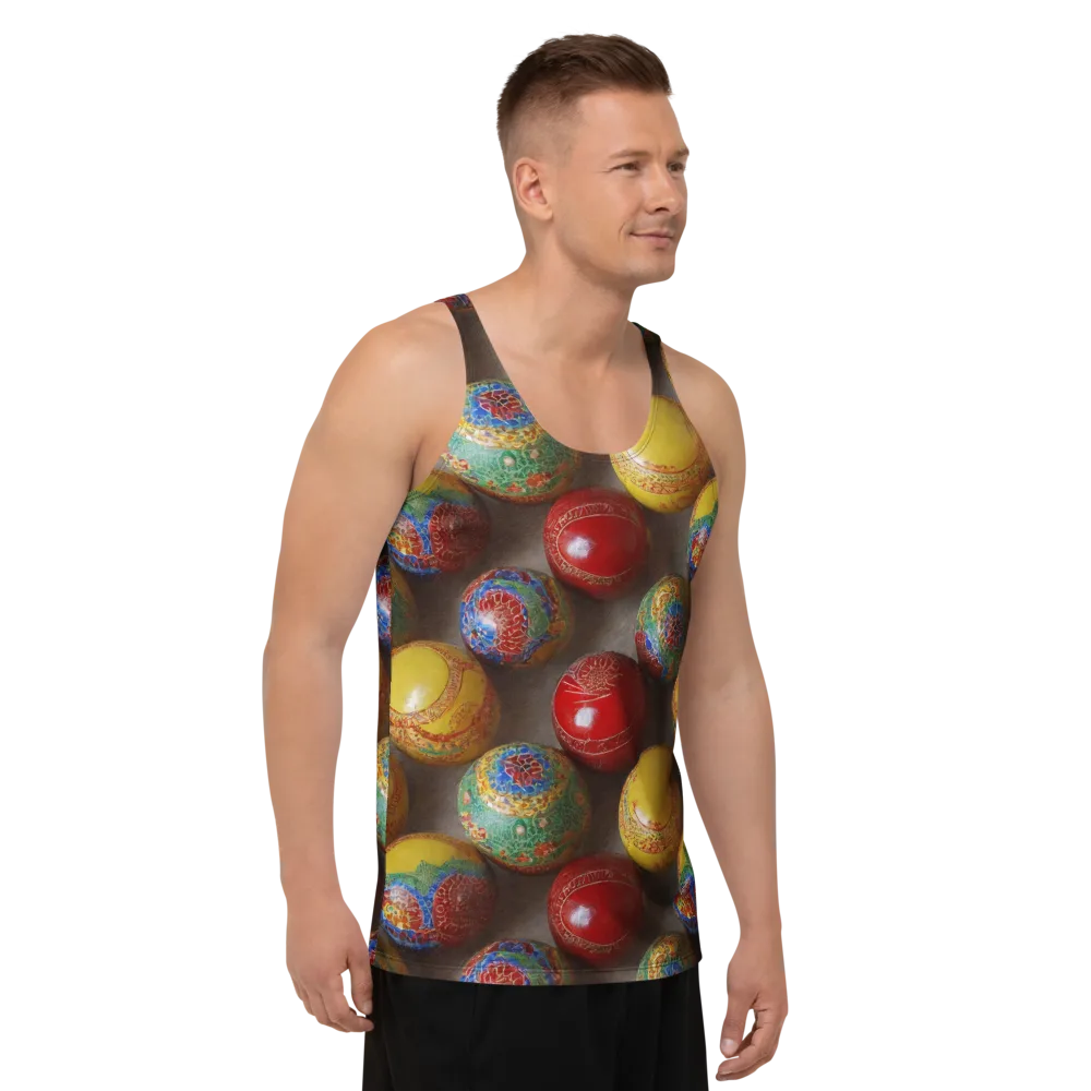 Carnival Baubles on Men's Tank Top — Right Front