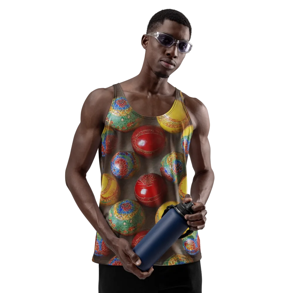 Carnival Baubles on Men's Tank Top — Front