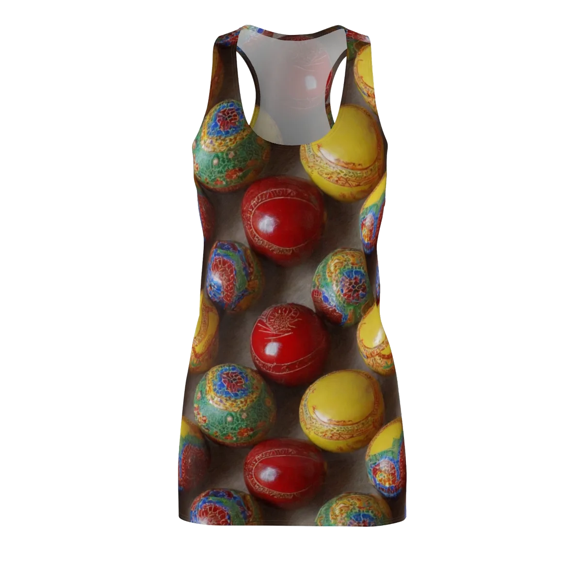 Carnival Baubles on Racerback Dress — Front