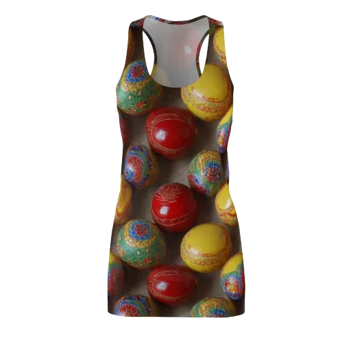Carnival Baubles on a Racerback Dress