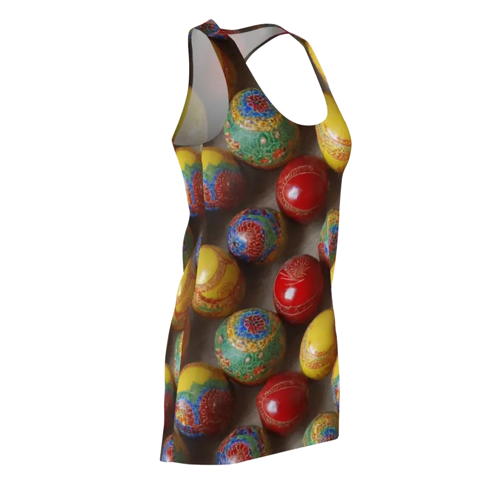 Carnival Baubles on Racerback Dress — Front Side
