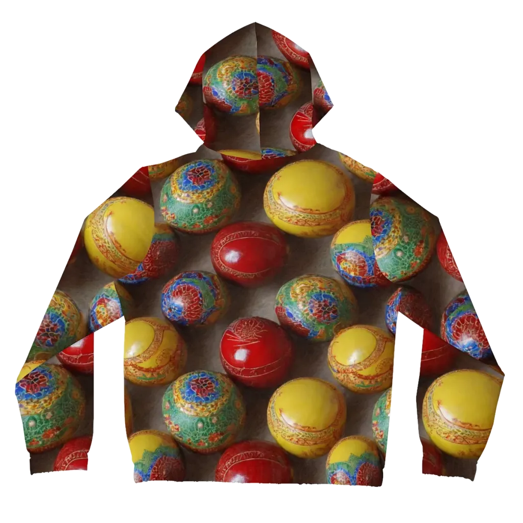 Carnival Baubles on Women's Full-Zip Hoodie — Back