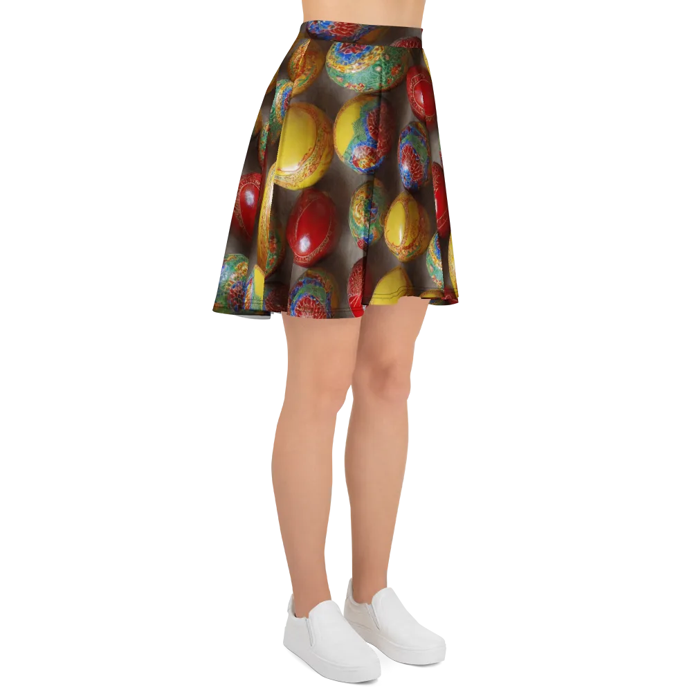 Carnival Baubles on Skater Skirt — Right