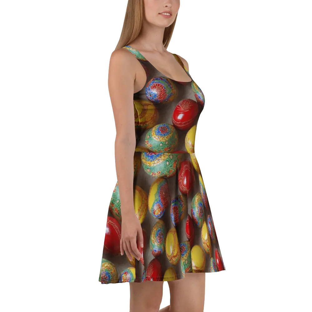 Carnival Baubles on Skater Dress — Right