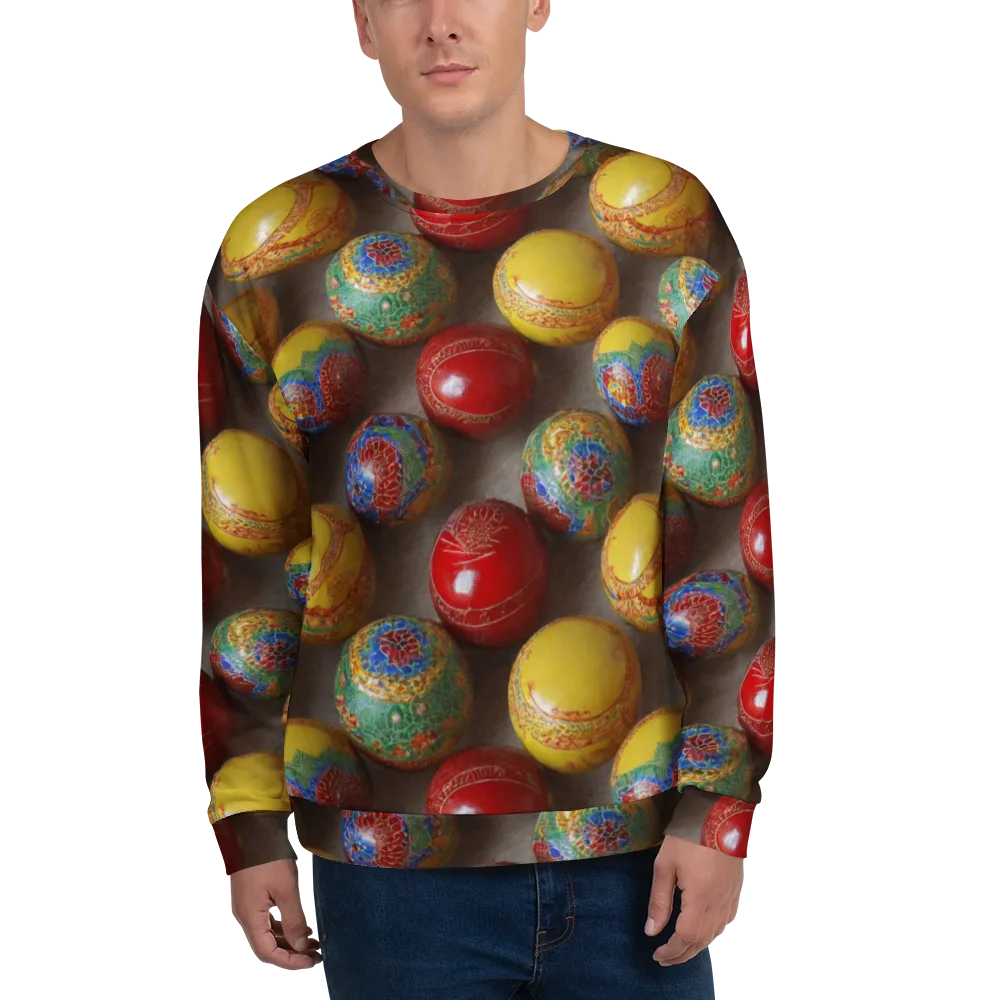 Carnival Baubles on Sweatshirt — Front