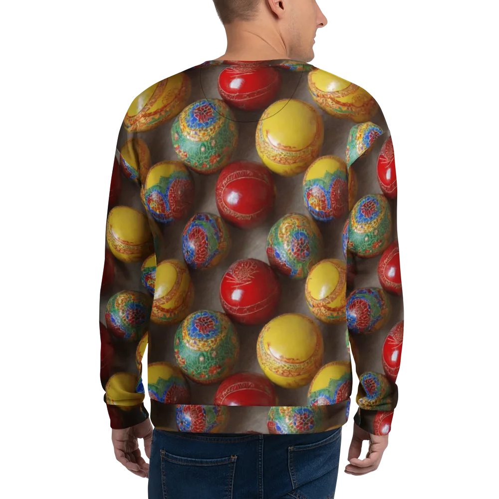 Carnival Baubles on Sweatshirt — Back