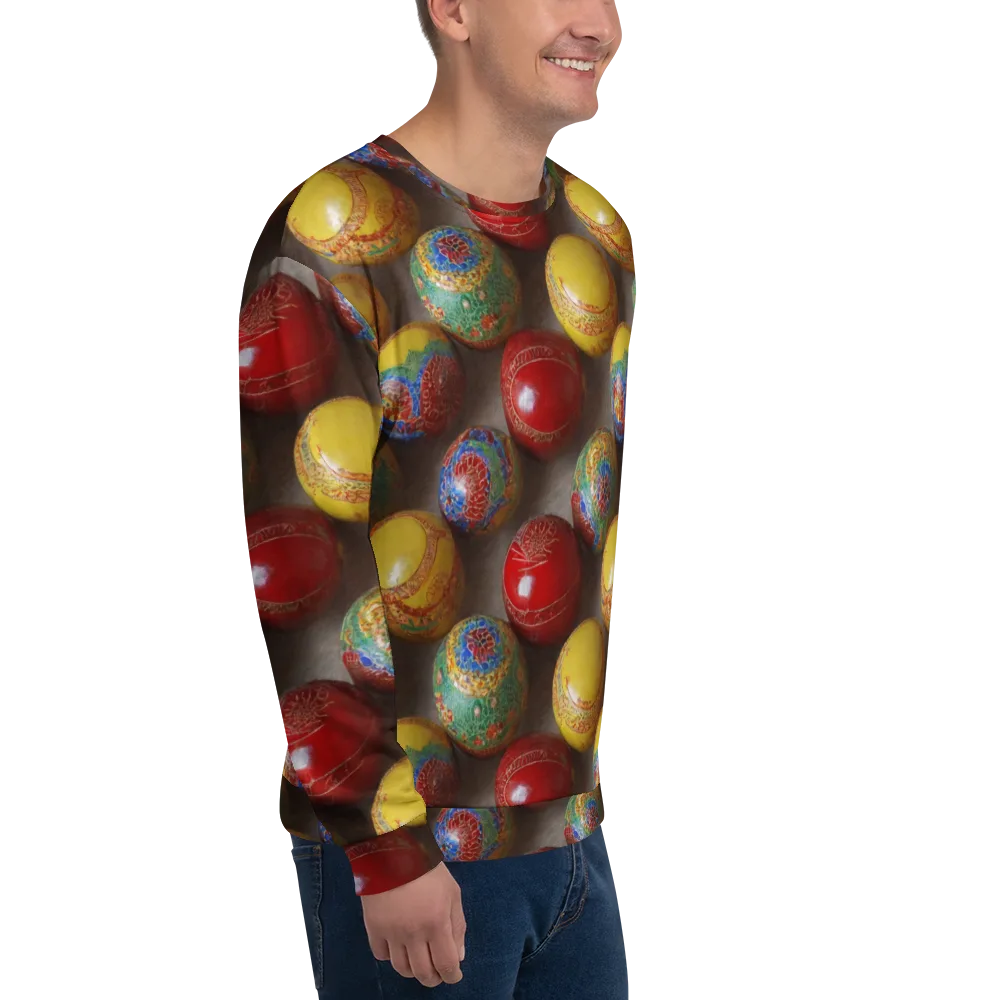 Carnival Baubles on Sweatshirt — Right Front