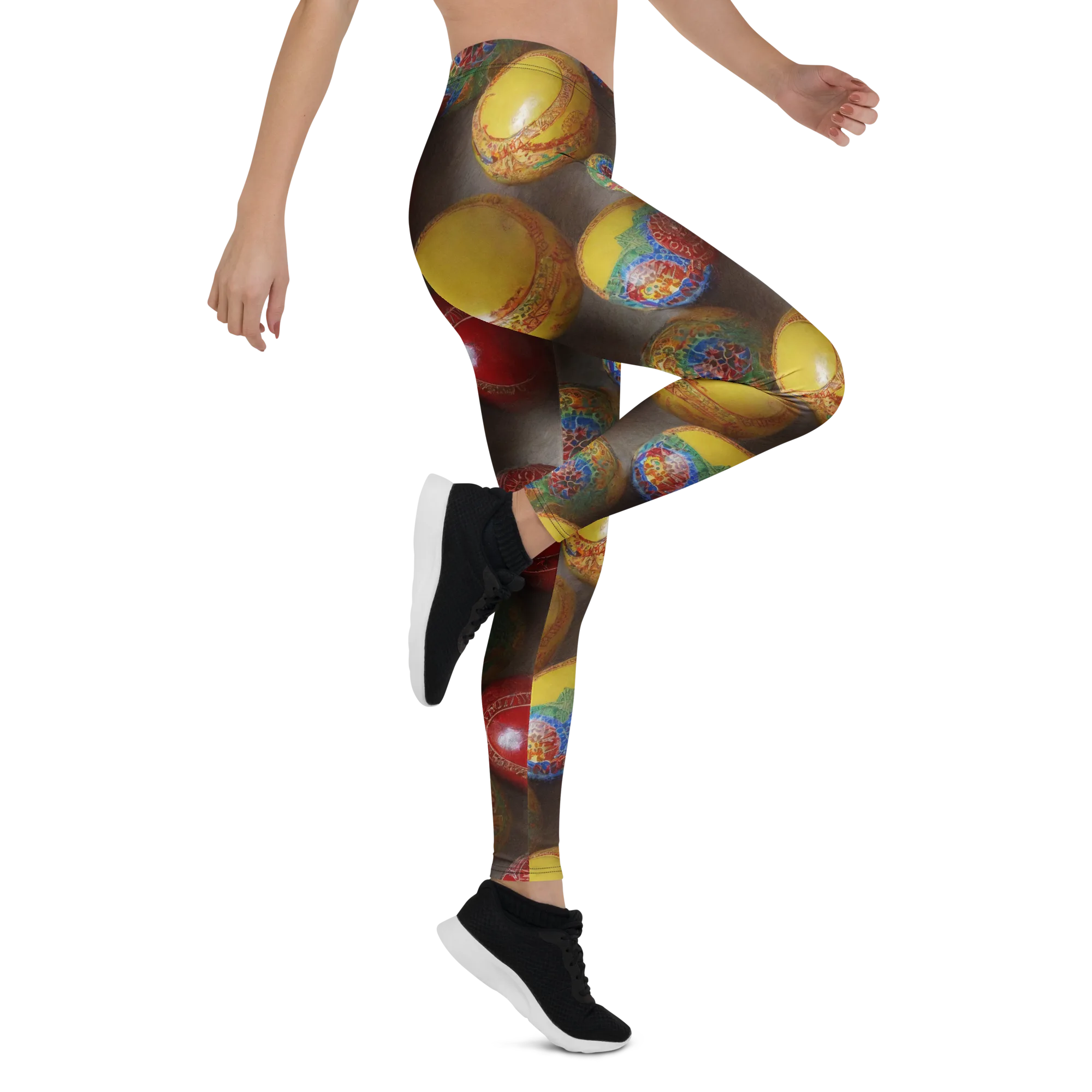 Carnival Baubles on Leggings — Right
