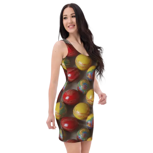 Carnival Baubles on a Bodycon Dress