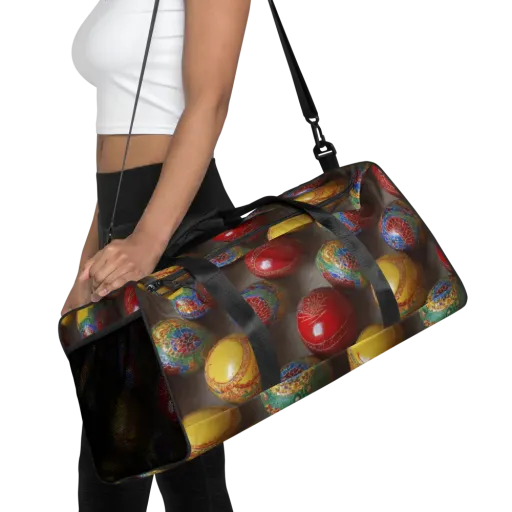 Carnival Baubles on a Duffle Bag