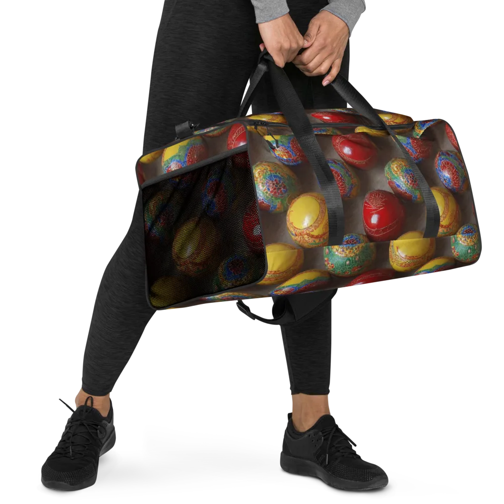 Carnival Baubles on Duffle Bag — Right Front