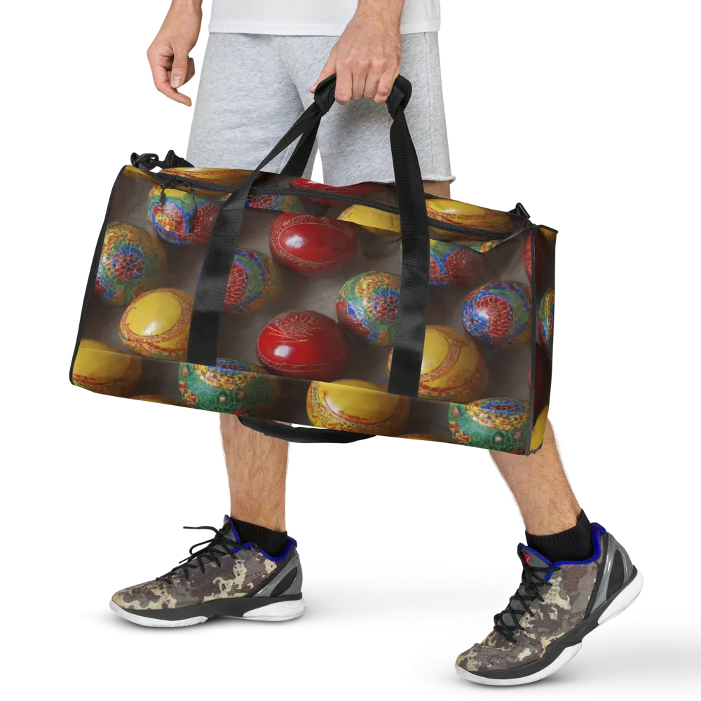 Carnival Baubles on Duffle Bag — Front