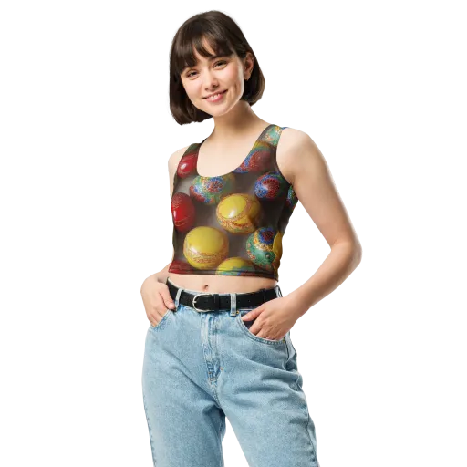 Carnival Baubles on a Crop Top