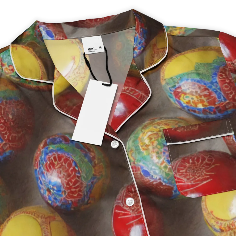 Carnival Baubles on Women's Short Sleeve Pajama Top — Product details