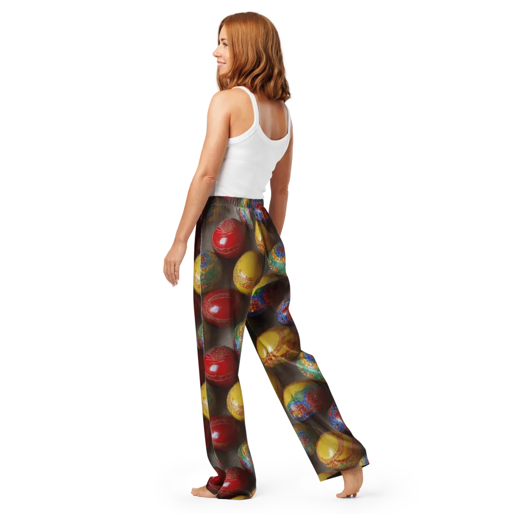 Carnival Baubles on Women's Pajama Pants — Back