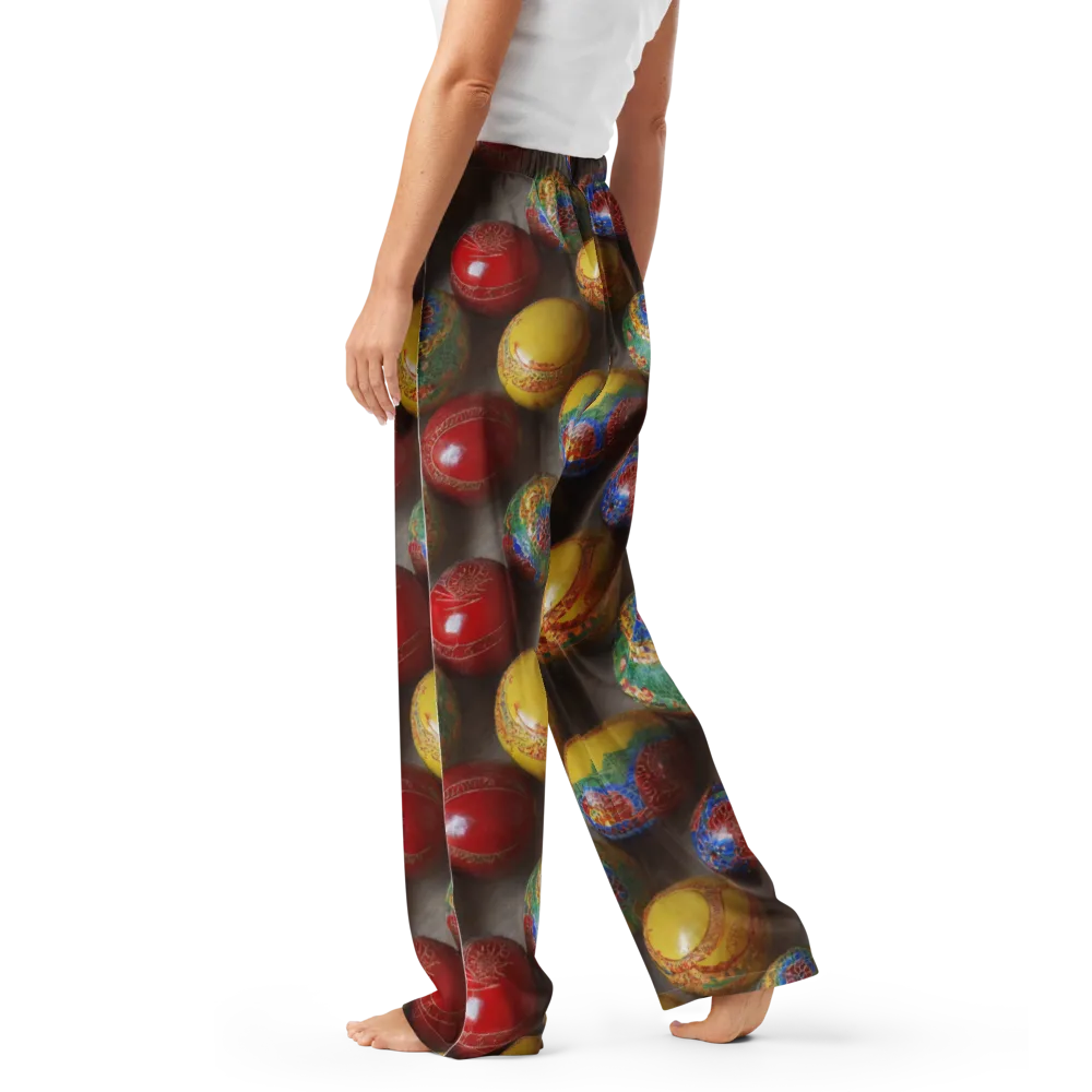 Carnival Baubles on Women's Pajama Pants — Left