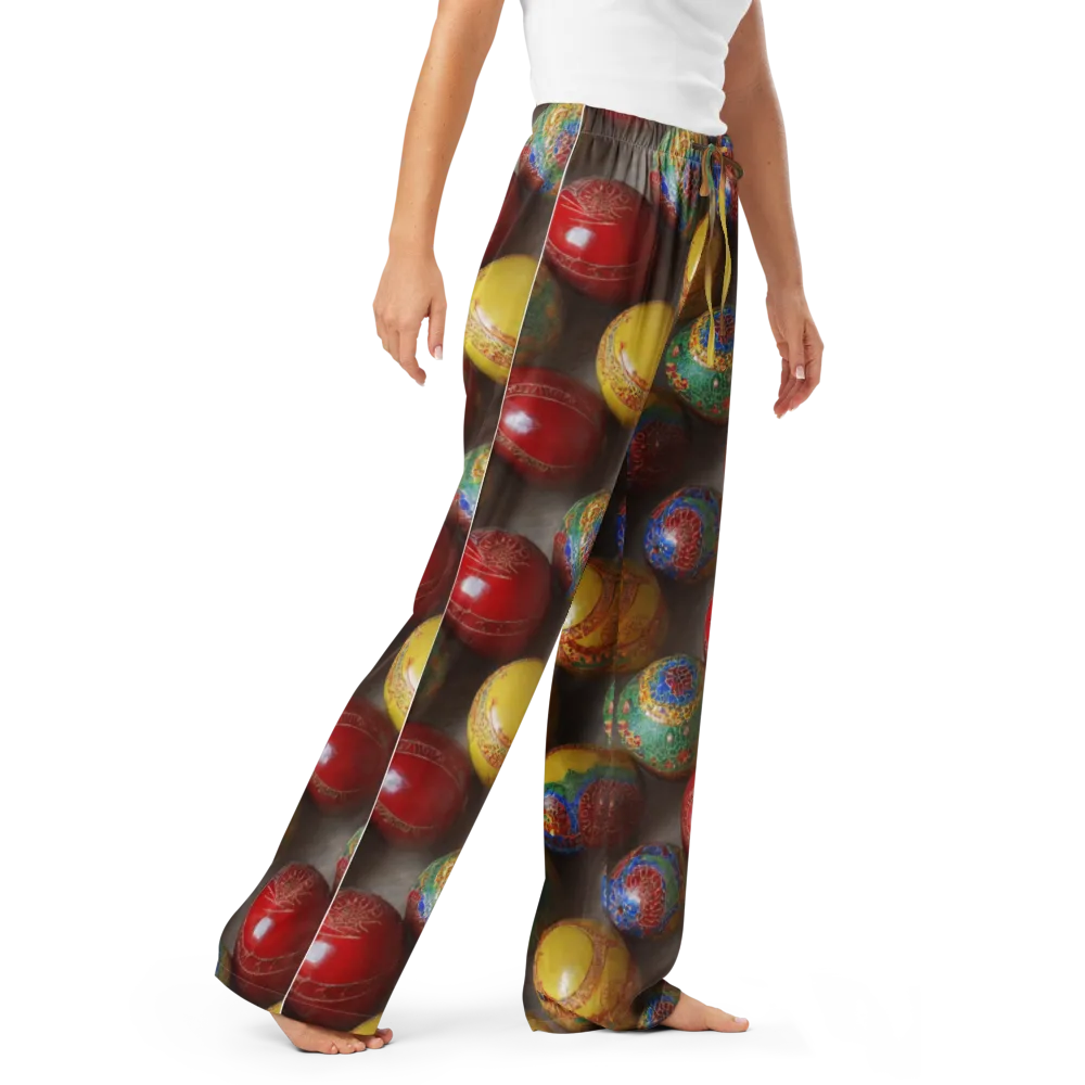 Carnival Baubles on Women's Pajama Pants — Right Front