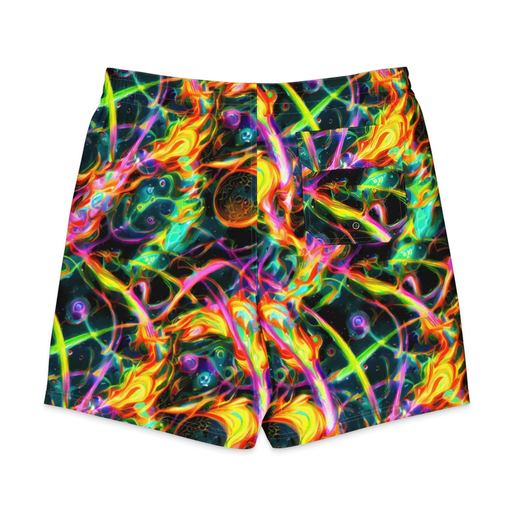 Astral Firestorm on Men's Board Shorts — Back