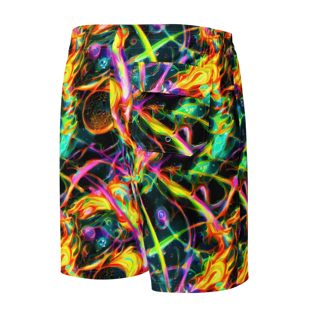 Astral Firestorm on Men's Board Shorts — Back