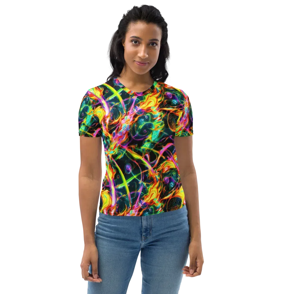 Astral Firestorm on Women's Crew Neck T-Shirt — Front