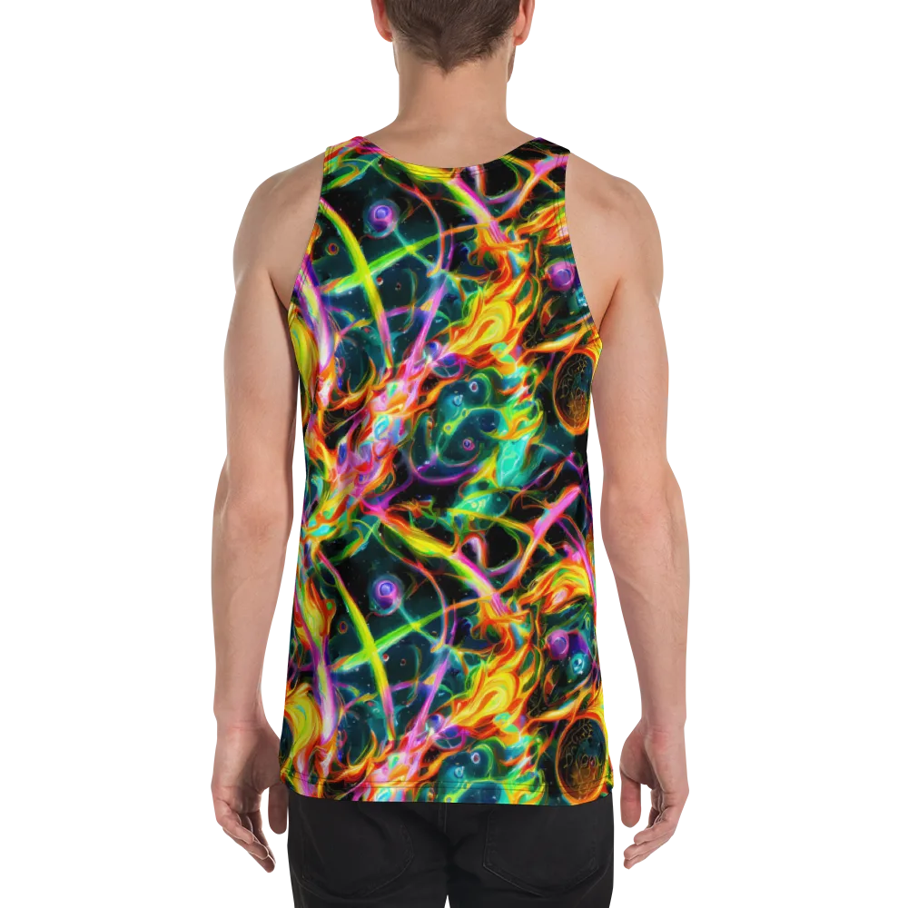 Astral Firestorm on Men's Tank Top — Back