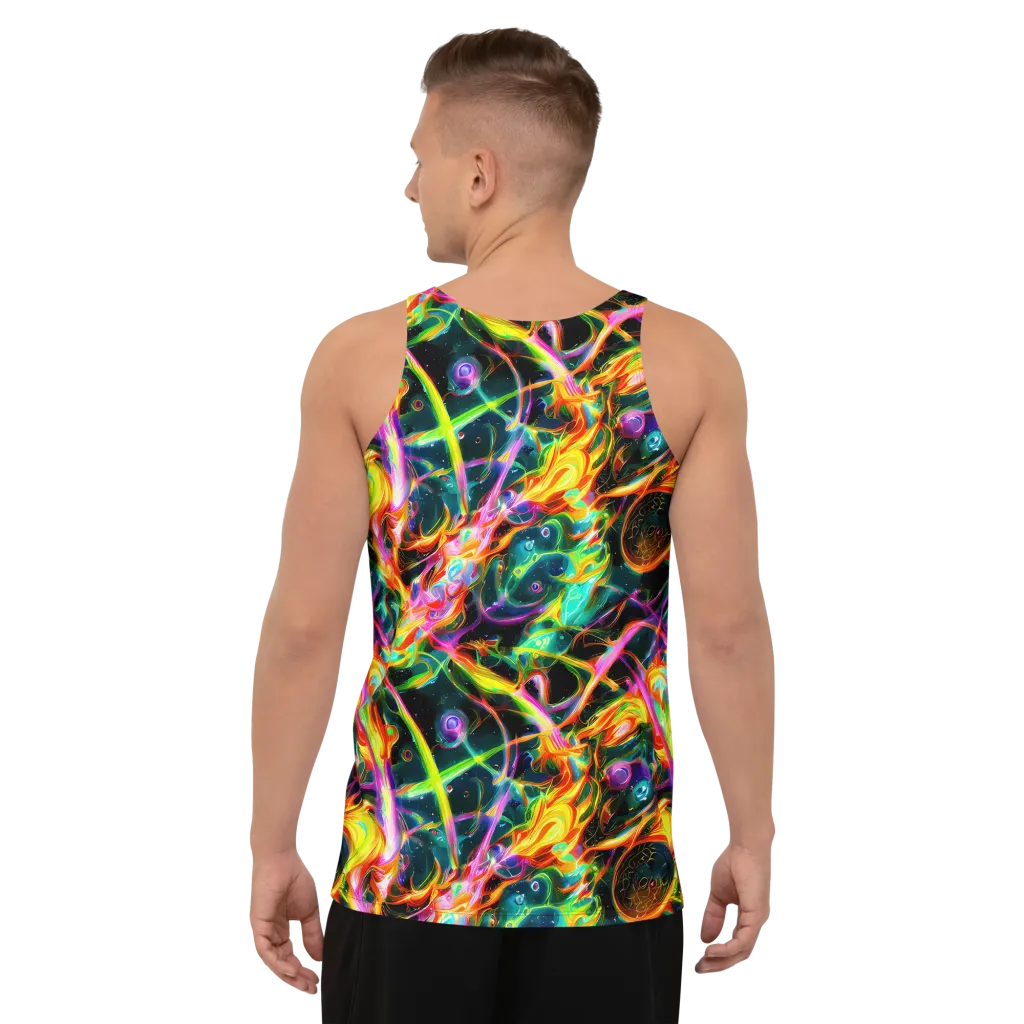 Astral Firestorm on Men's Tank Top — Back