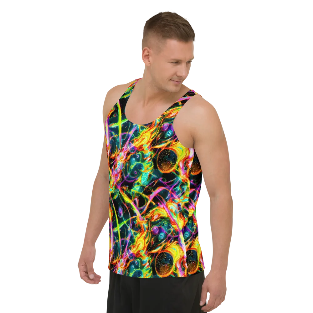 Astral Firestorm on Men's Tank Top — Left Front