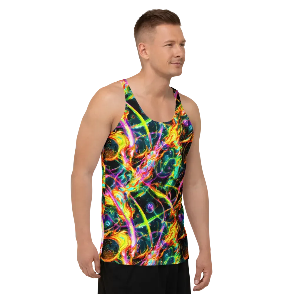 Astral Firestorm on Men's Tank Top — Right Front