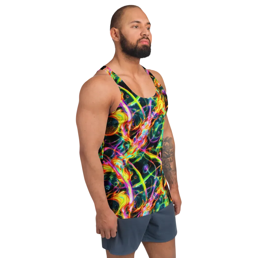 Astral Firestorm on Men's Tank Top — Right Front