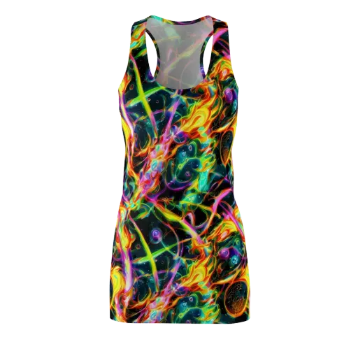 Astral Firestorm on a Racerback Dress